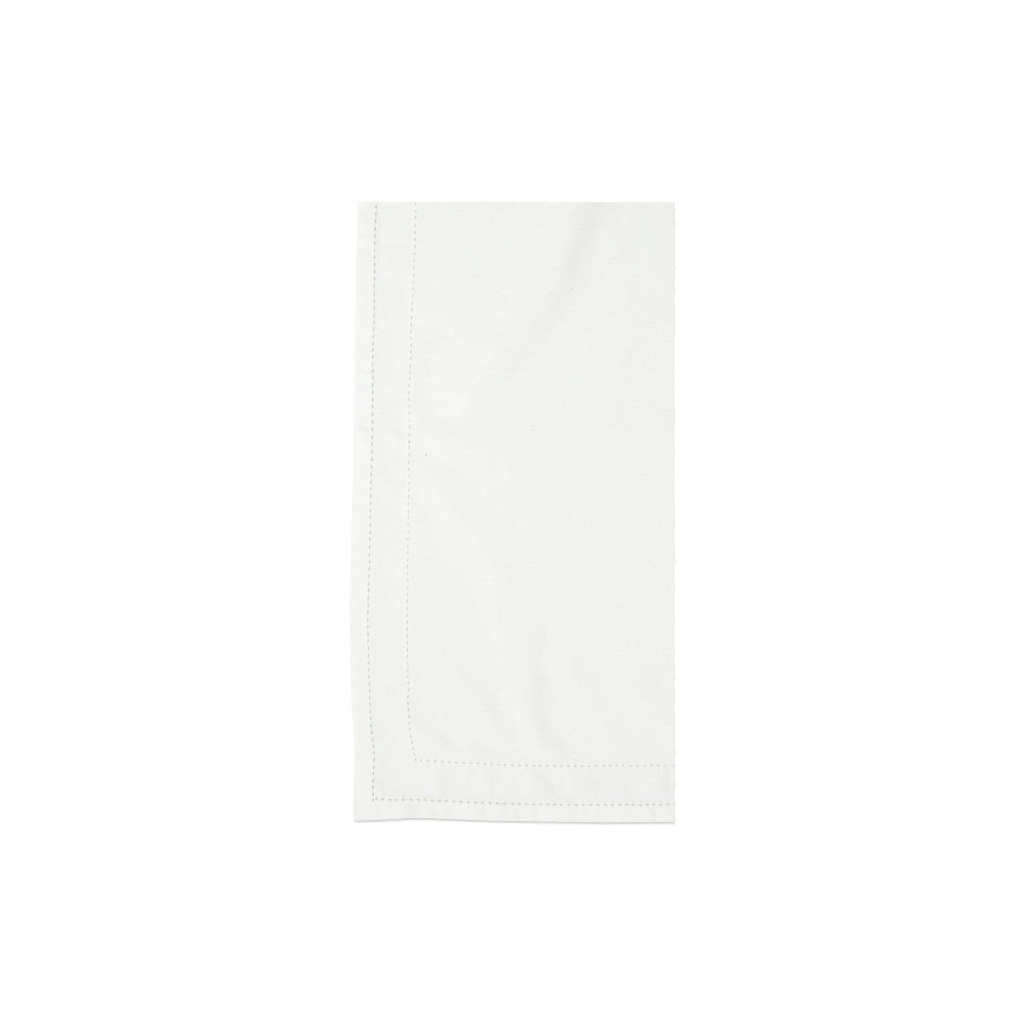 Cotone Linens Ivory Napkins with Double Stitching - Set of 4