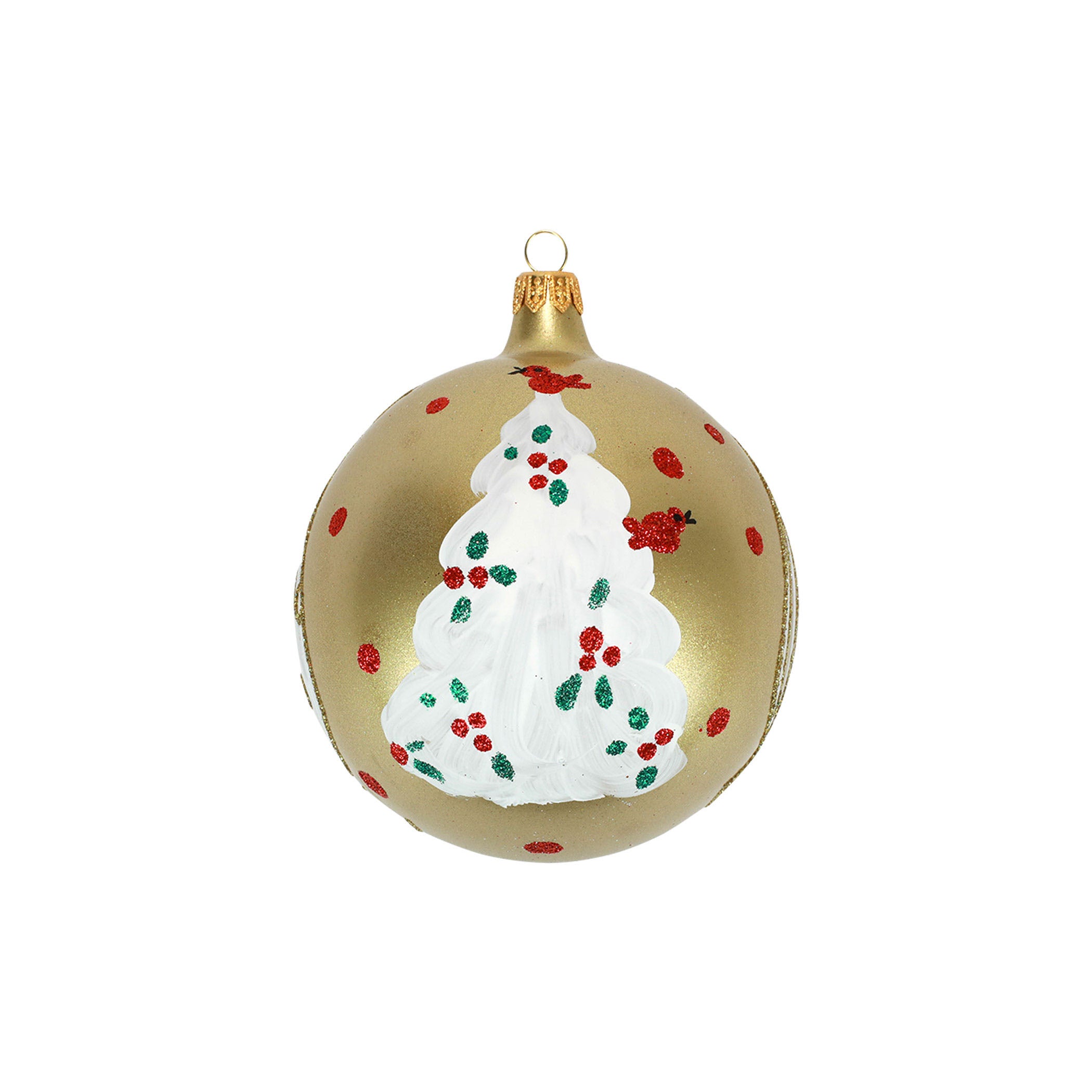 Tree with Red Birds Ornament