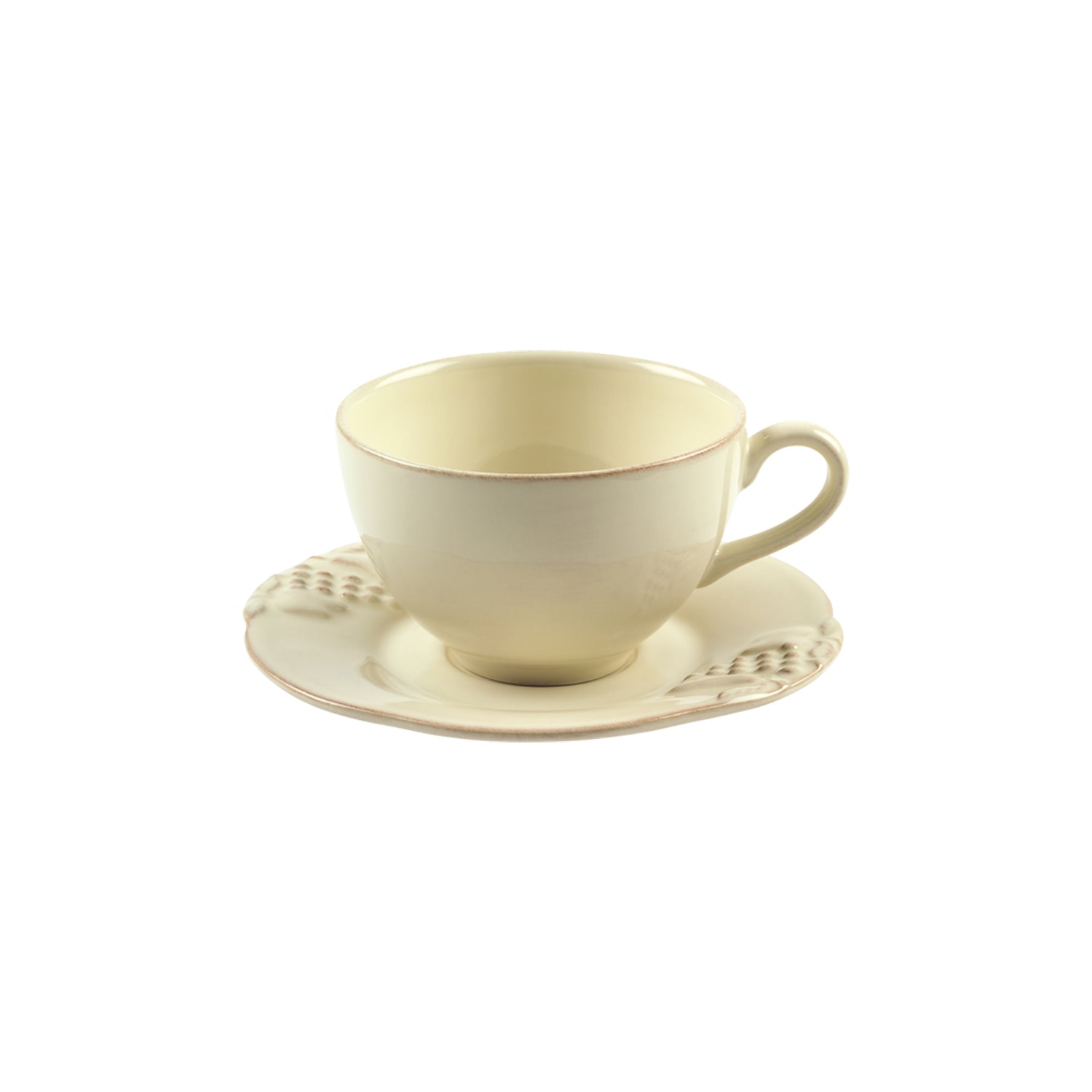 Madeira Harvest Tea Cup and Saucer 9 oz. Vanilla Crème