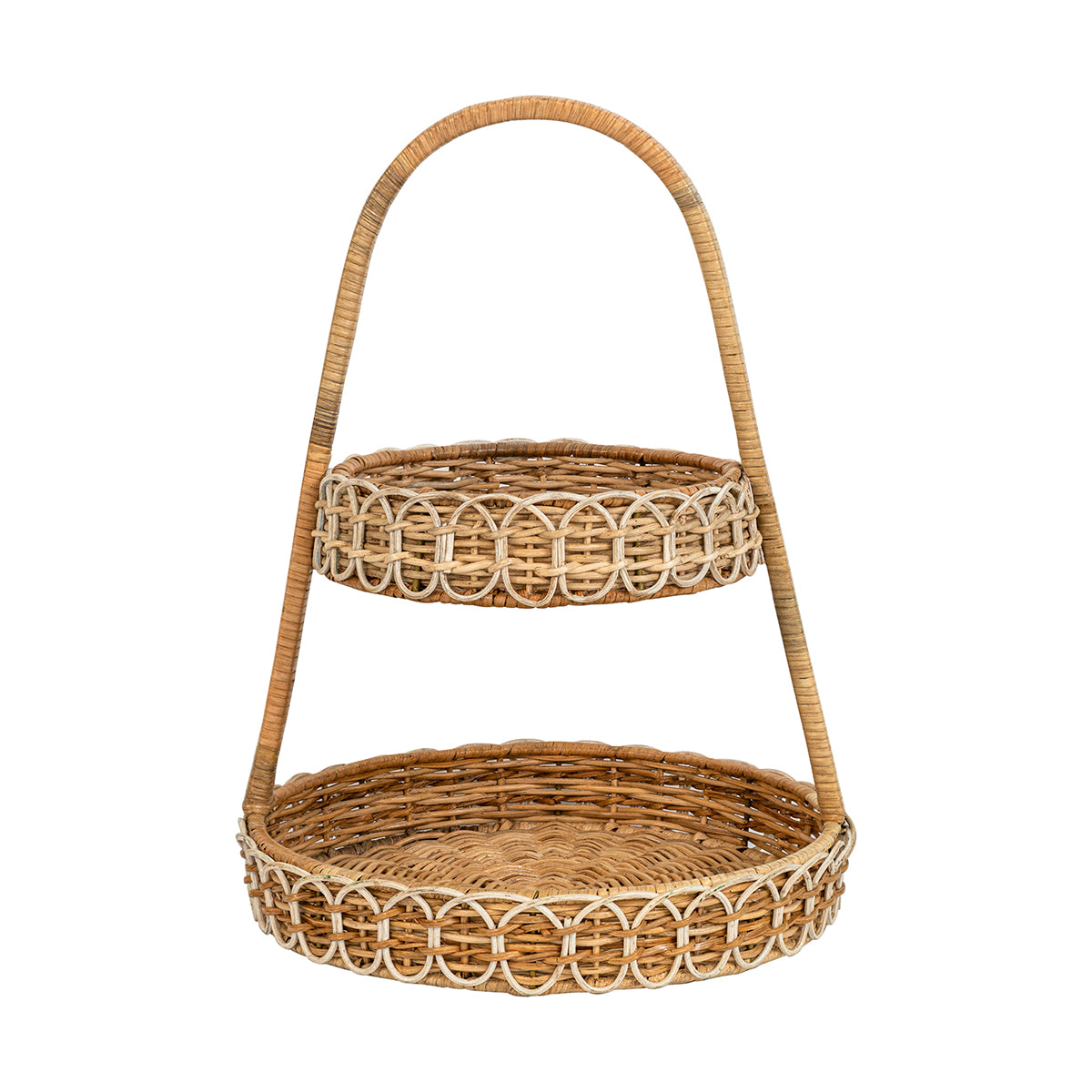 Provence Rattan Two Tiered Server