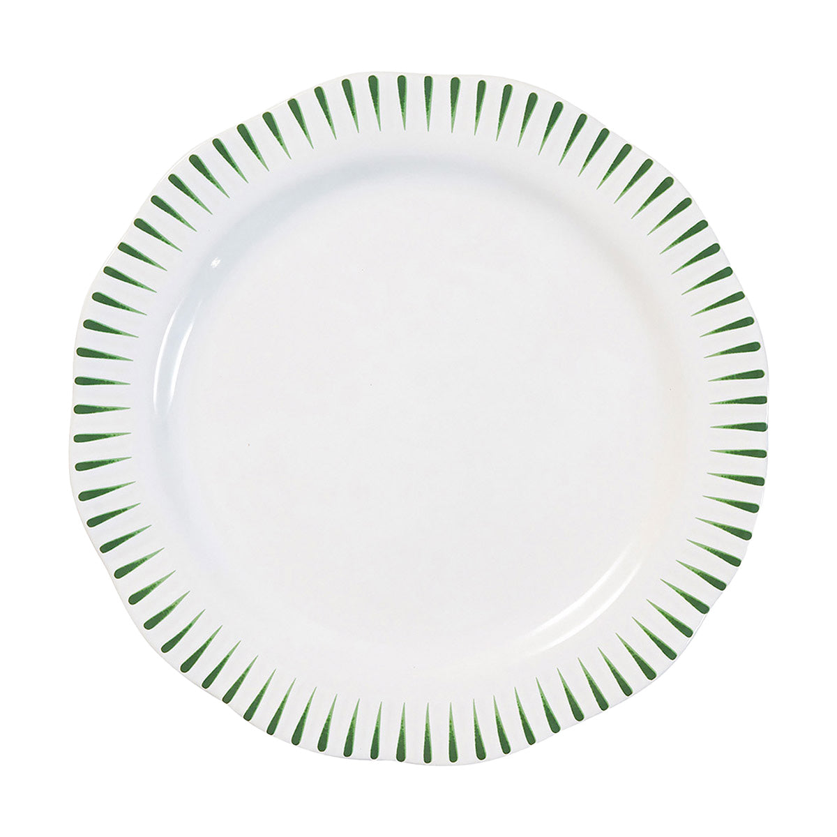 Sitio Stripe Dinner Plate - Basil