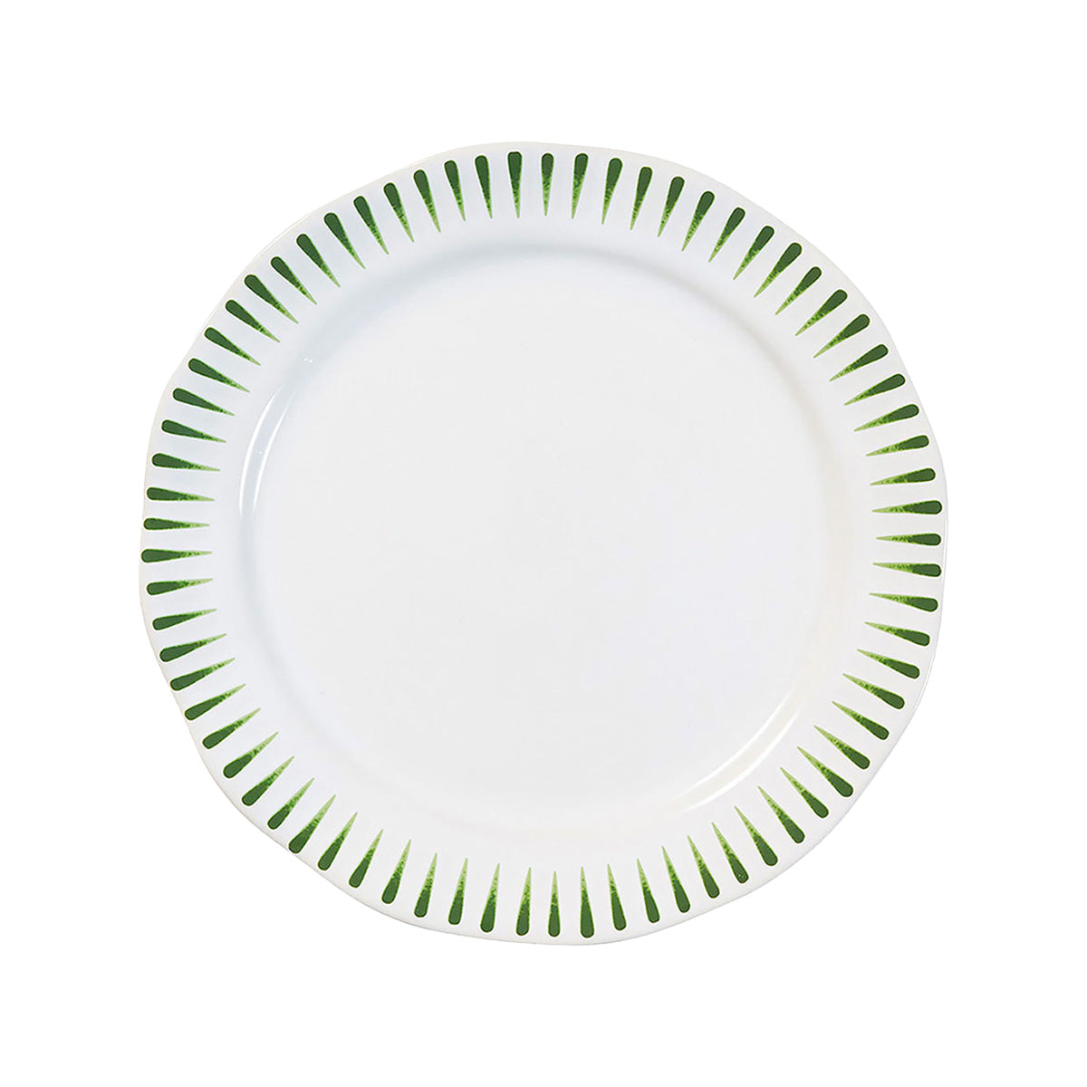 Sitio Stripe Dessert/Salad Plate - Basil