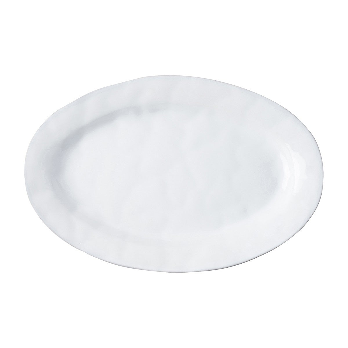 Quotidien White Truffle 15" Oval Platter