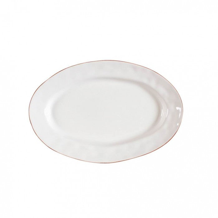Cantaria Small Oval Platter White