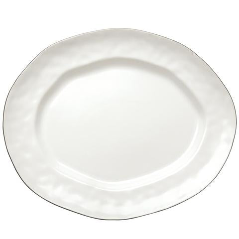 Cantaria Large Oval Platter Matte White