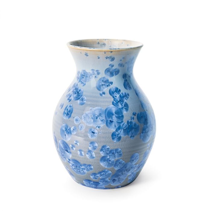 Crystalline Curio Medium Vase - Cobalt