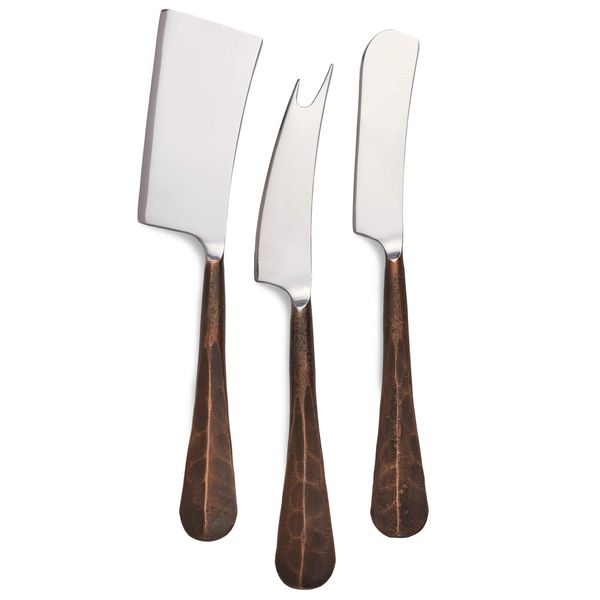 Woodbury Cheese Knife Set — Copper (Gift Boxed)