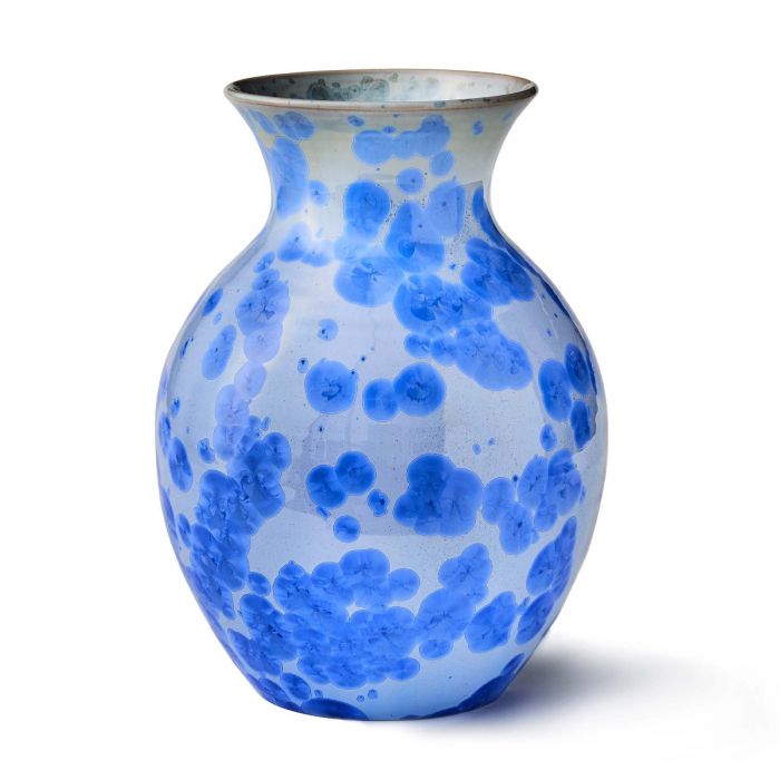 Curio Crystalline Large Vase - Cobalt