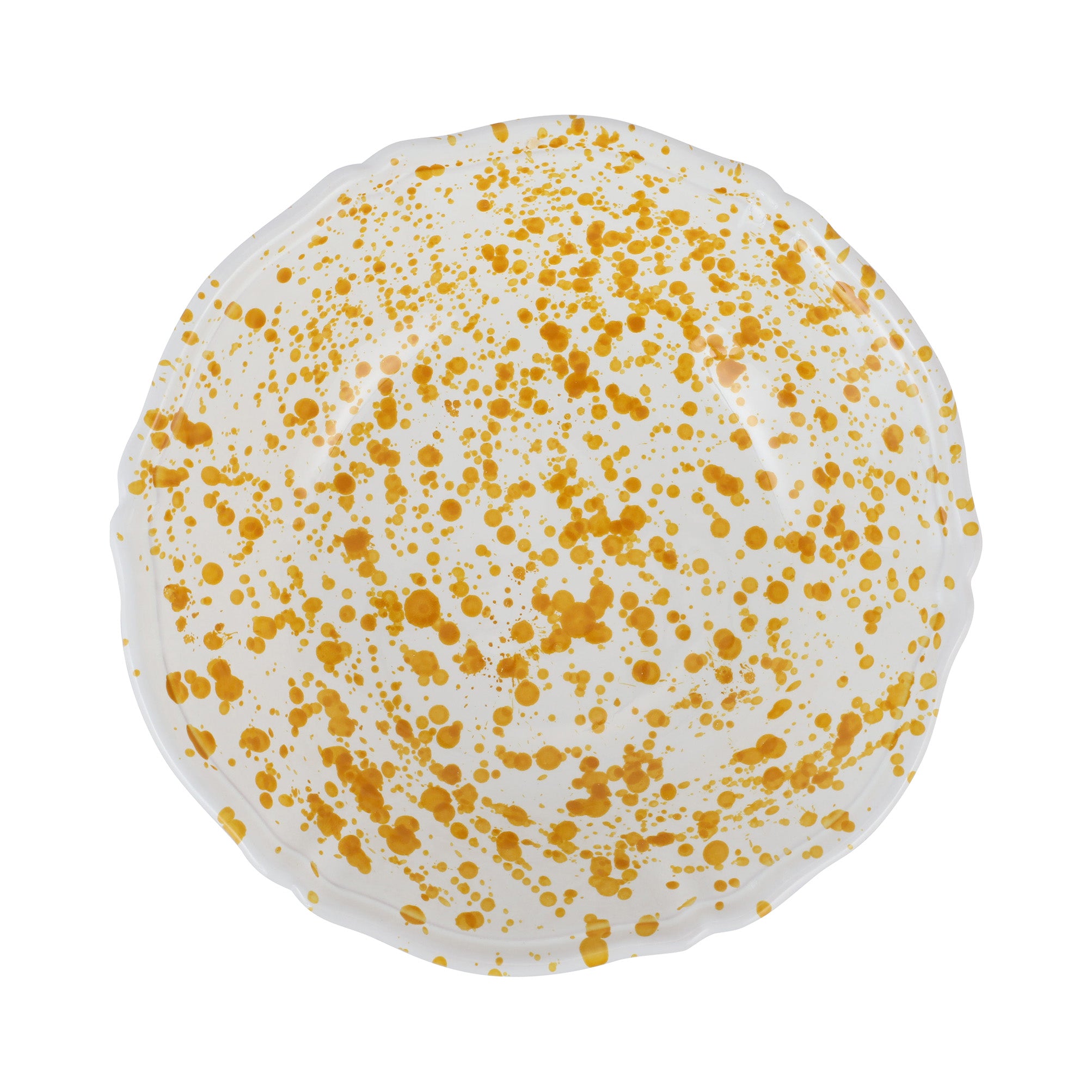 Amalfitana Yellow Splatter Serving Bowl