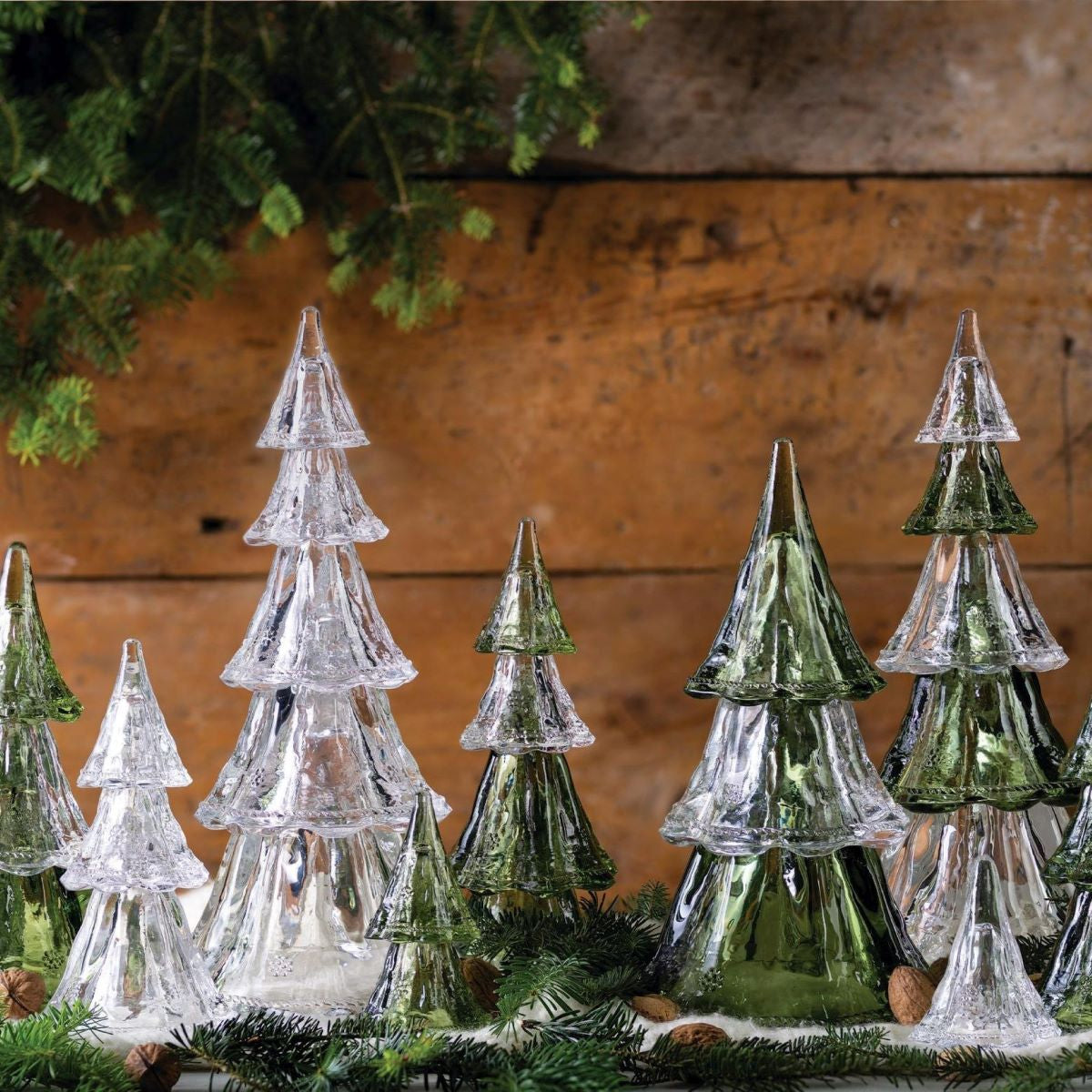 Berry & Thread Clear 10.5" Stackable Glass Trees