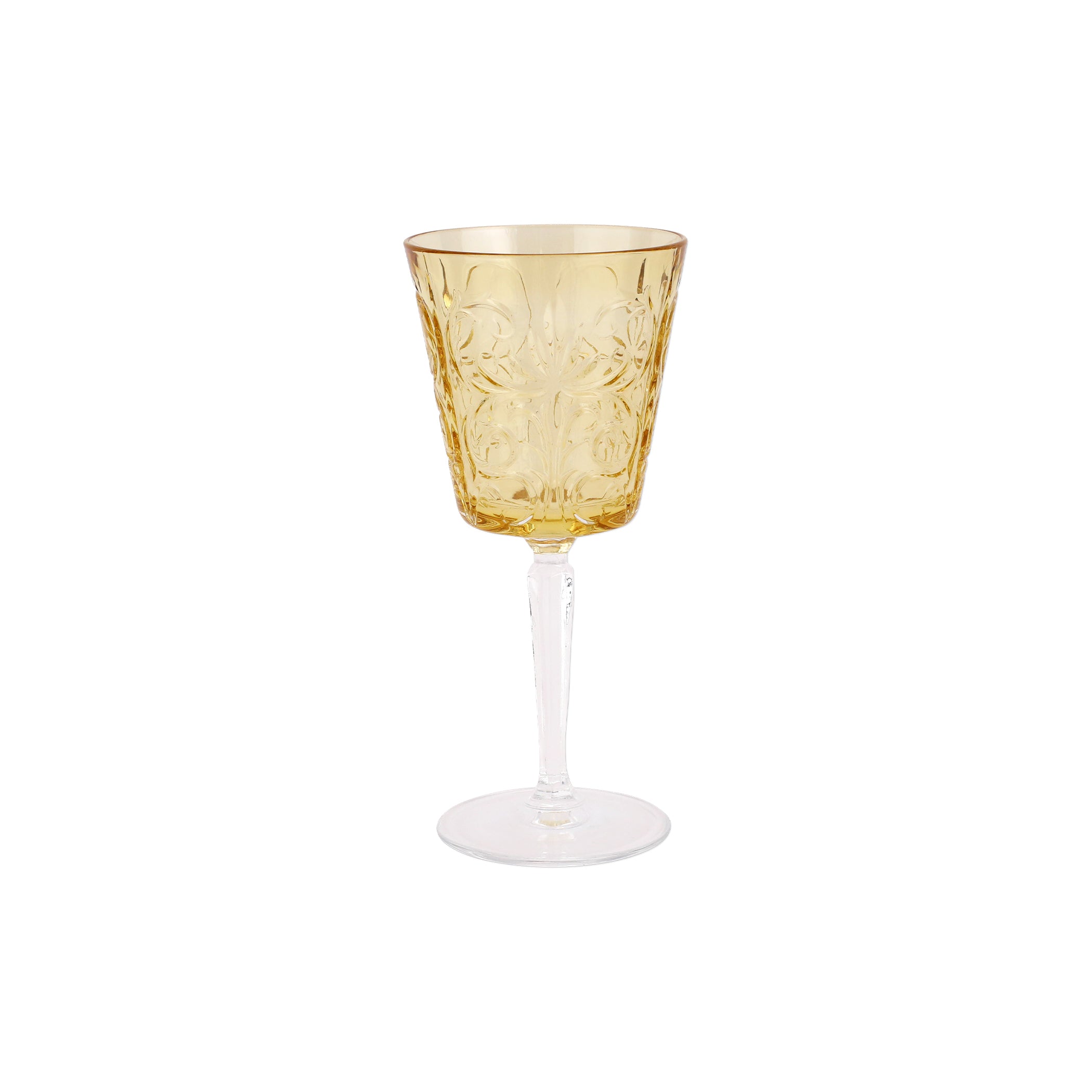 Barocco Amber Wine Glass