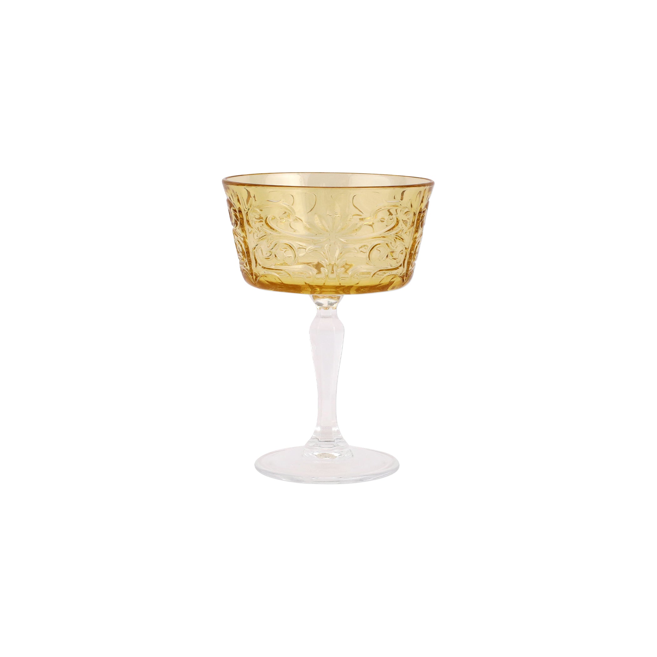 Barocco Amber Coupe Champagne Glass