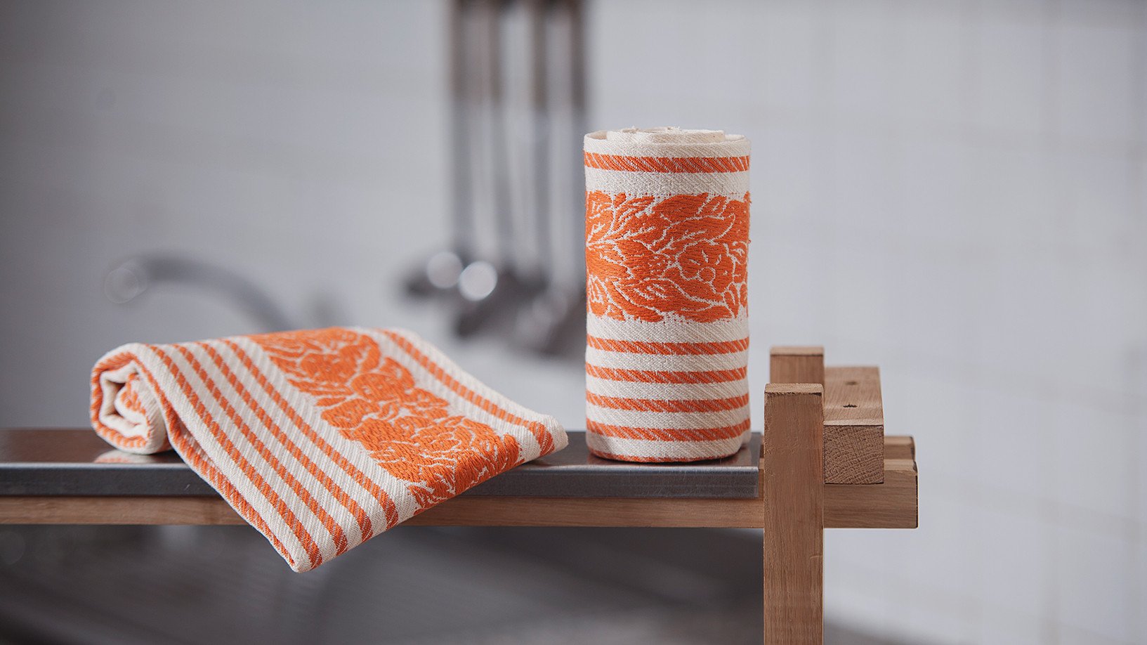 Mirto Kitchen Towel - Orange