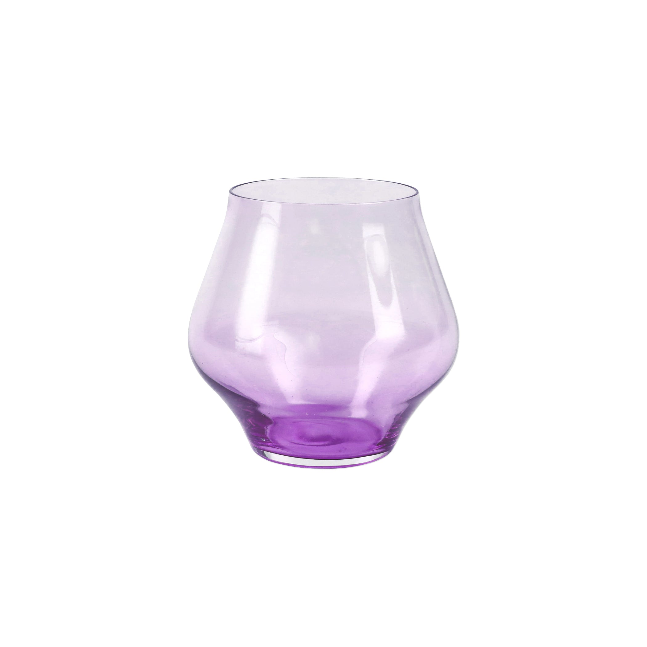 Contessa Lilac Stemless Wine Glass