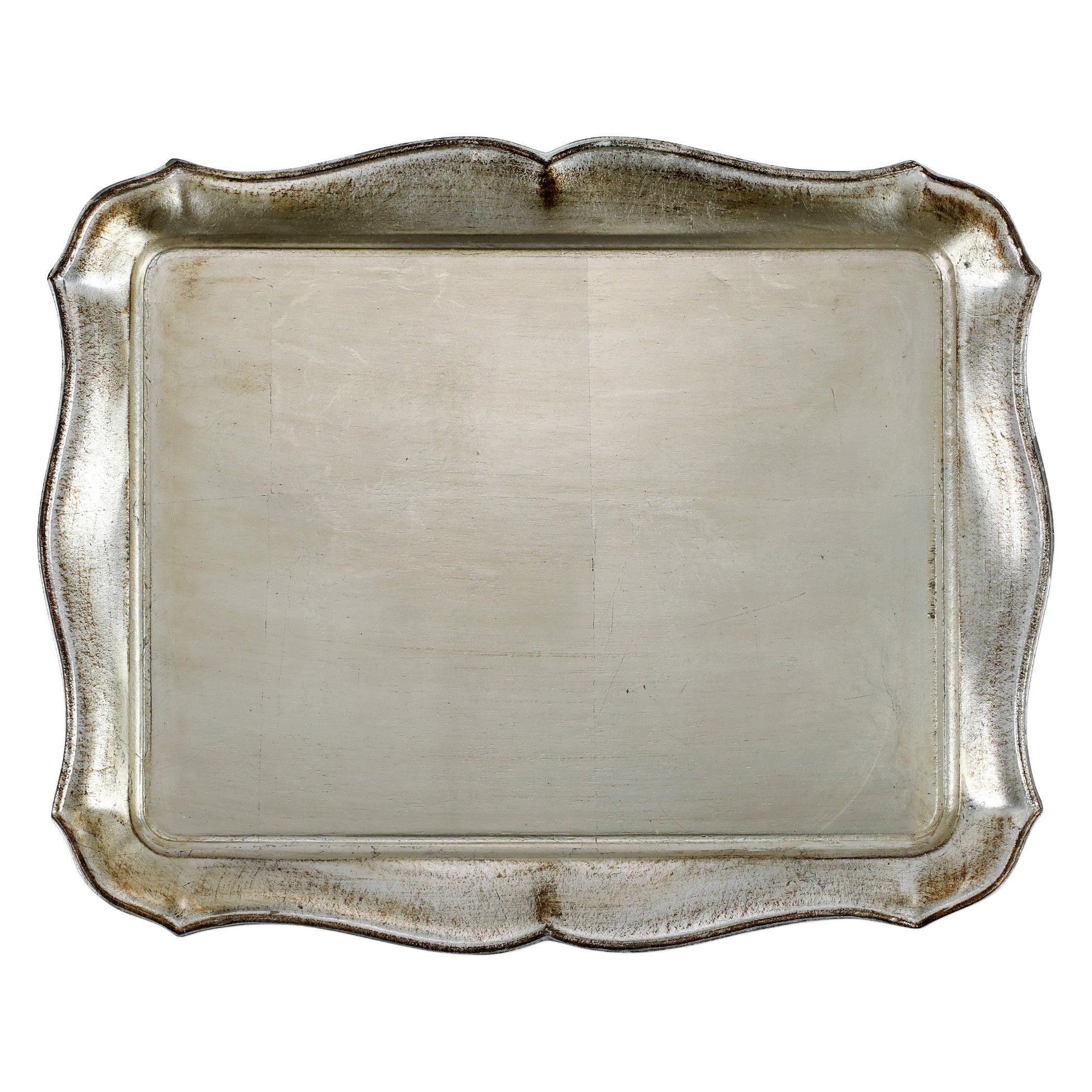 Florentine Wooden Accessories Platinum Rectangular Tray