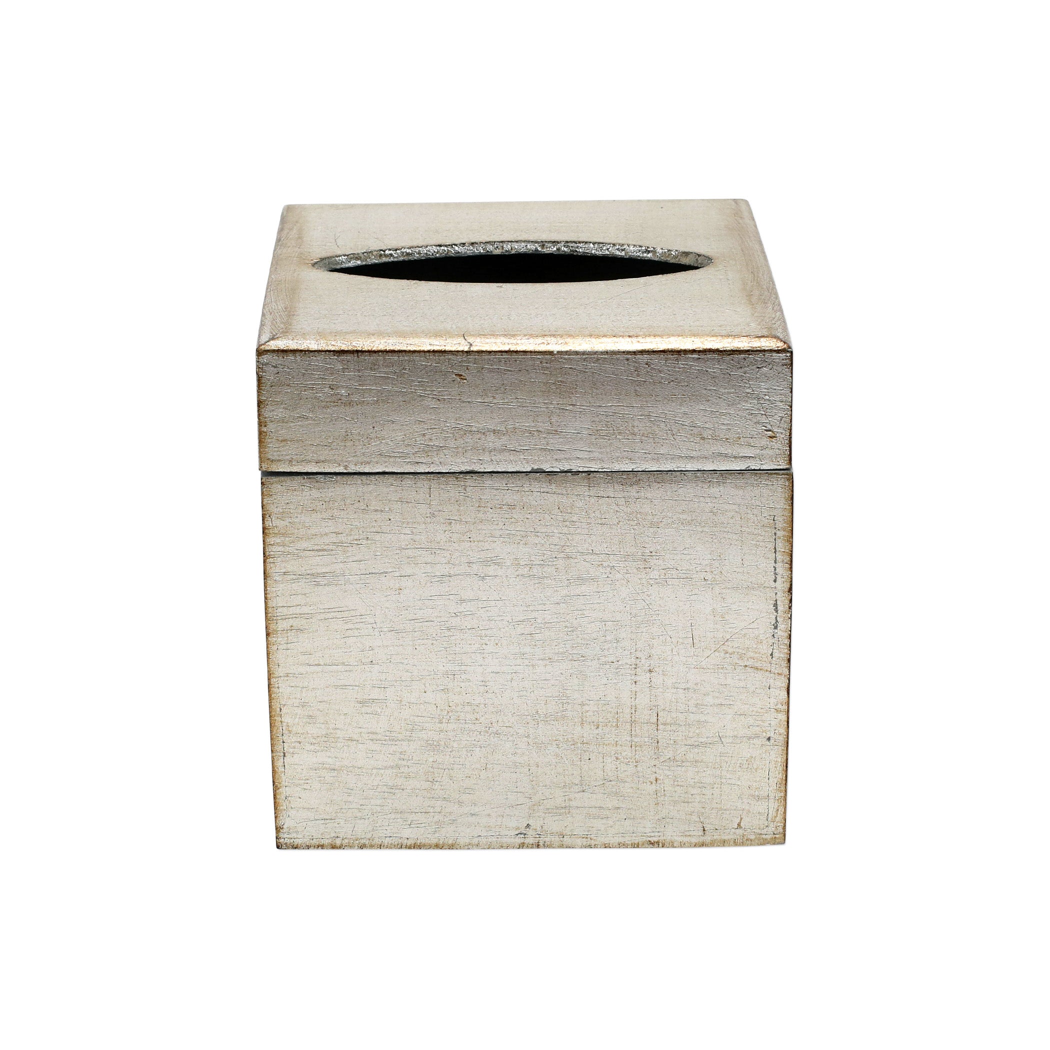 Florentine Wooden Accessories Platinum Tissue Box