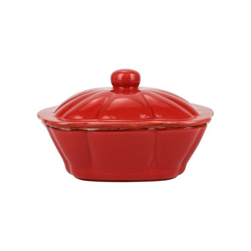 Italian Bakers Red Square Covered Casserole Dish