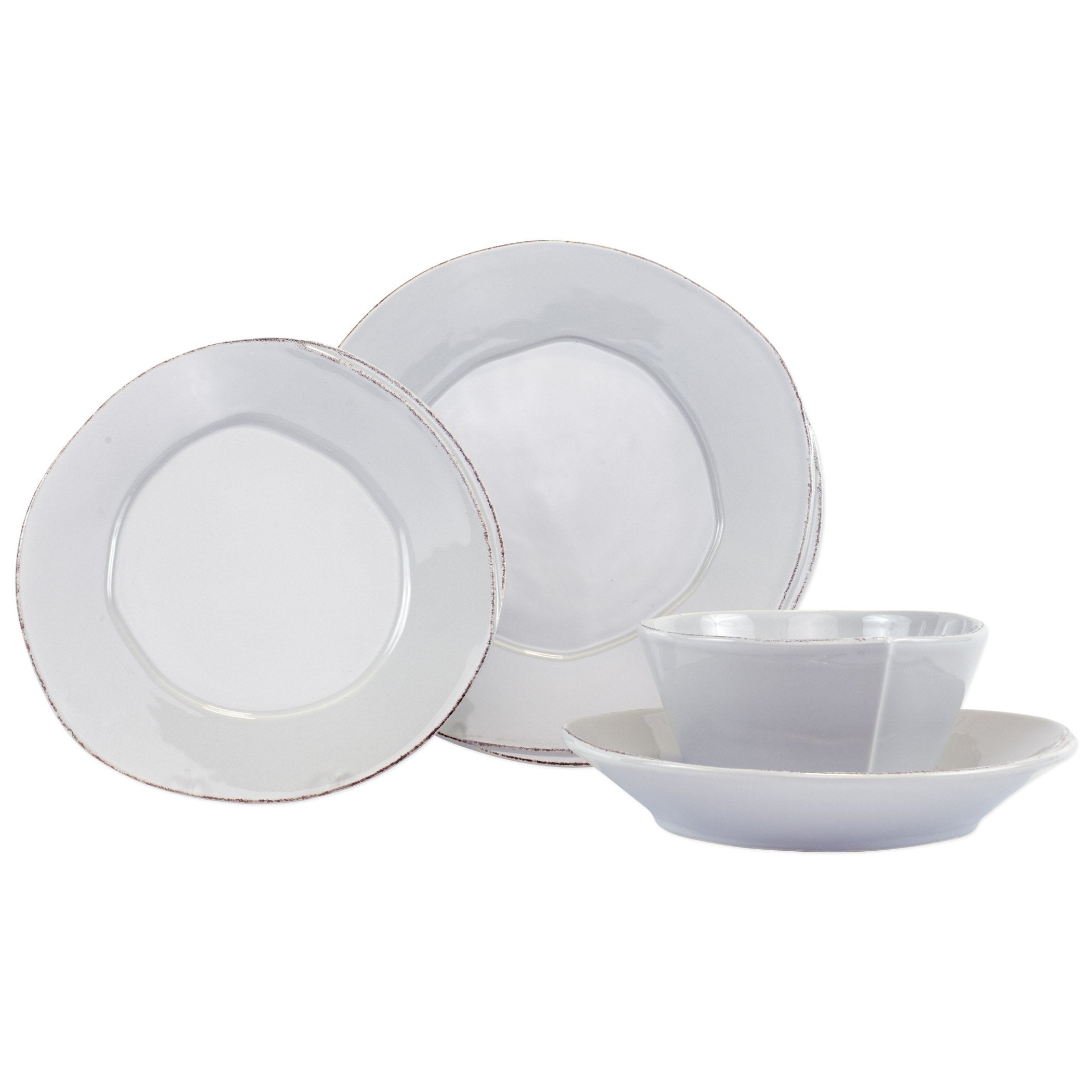 Lastra Light Gray Four-Piece Place Setting