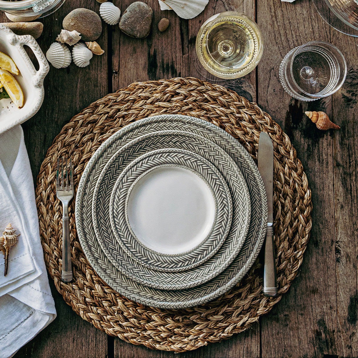 Woven Straw Placemat - Natural