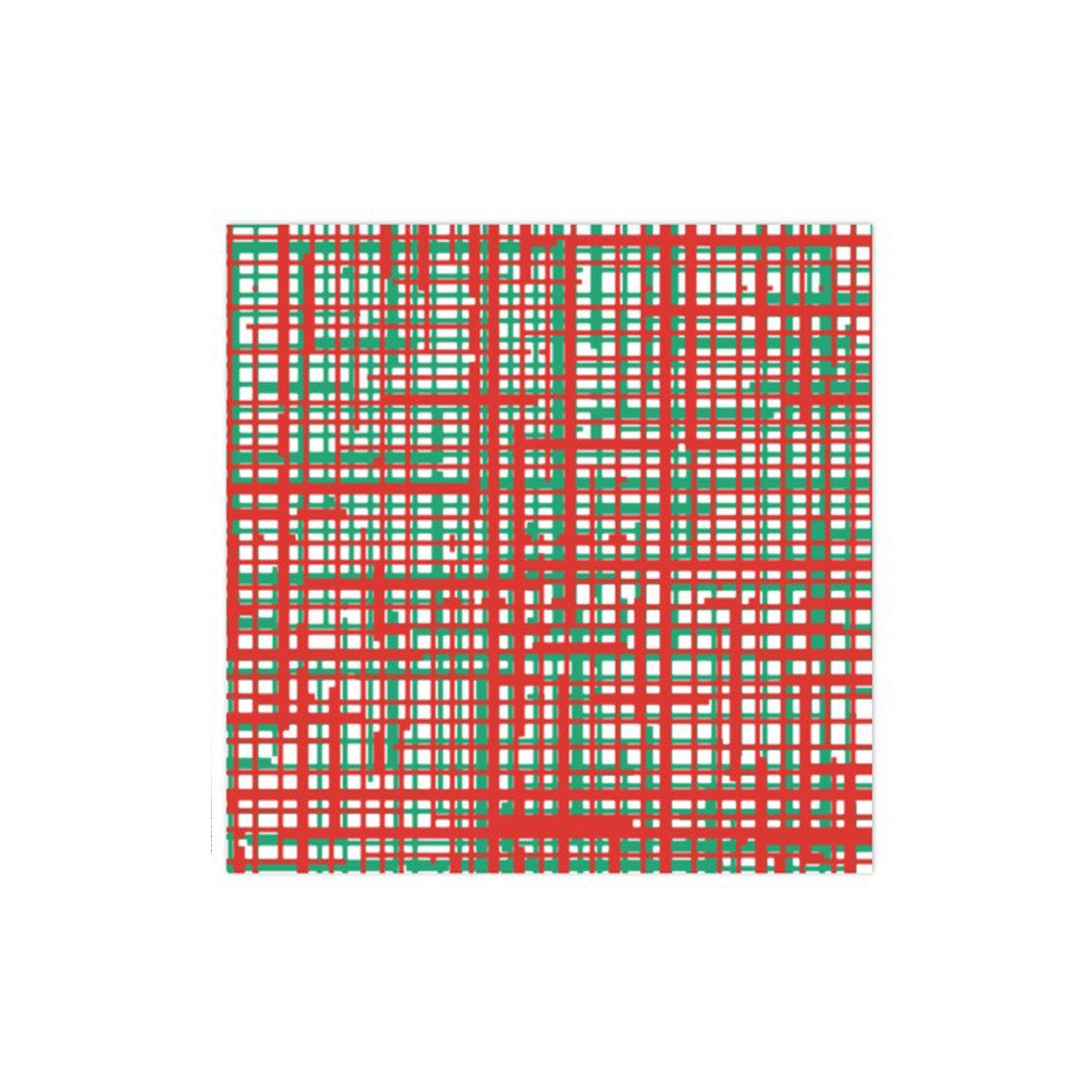 Papersoft Napkins Green & Red Plaid Dinner Napkins