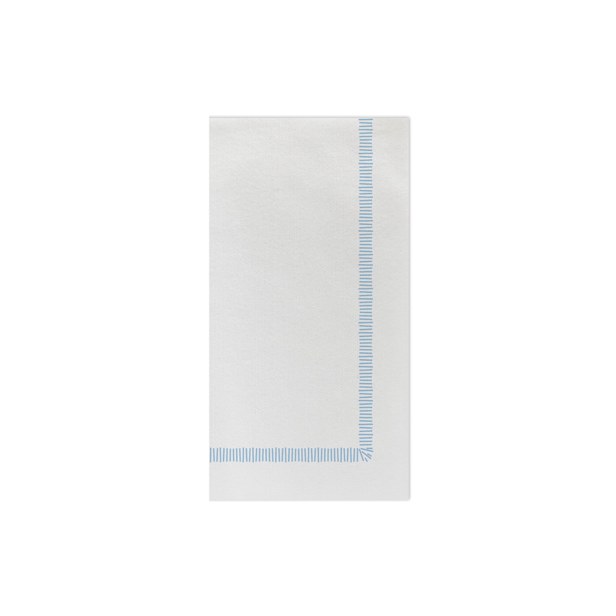 Papersoft Napkins Fringe Light Blue Guest Towels (Pack of 20)