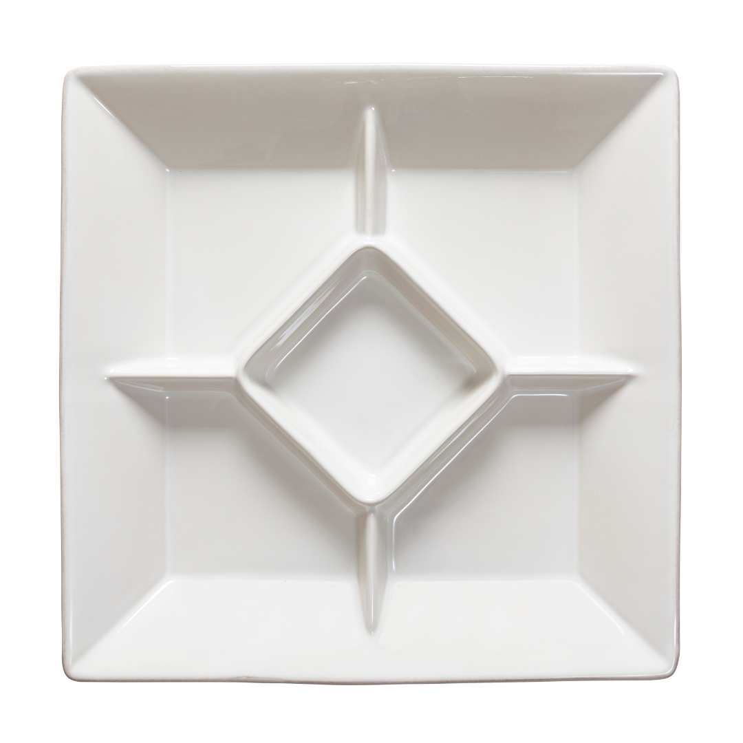 Cook & Host Sq. appetizer Tray 13" White