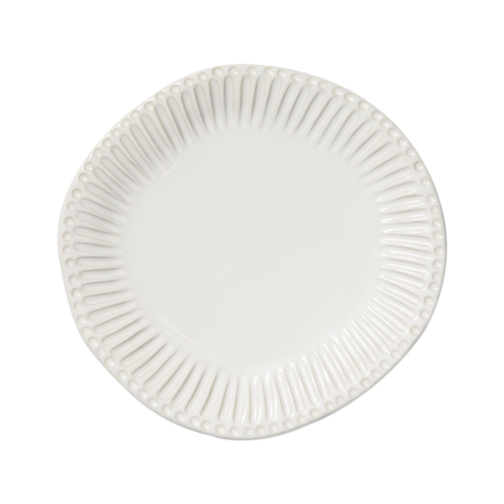 Incanto Stone White Stripe Dinner Plate