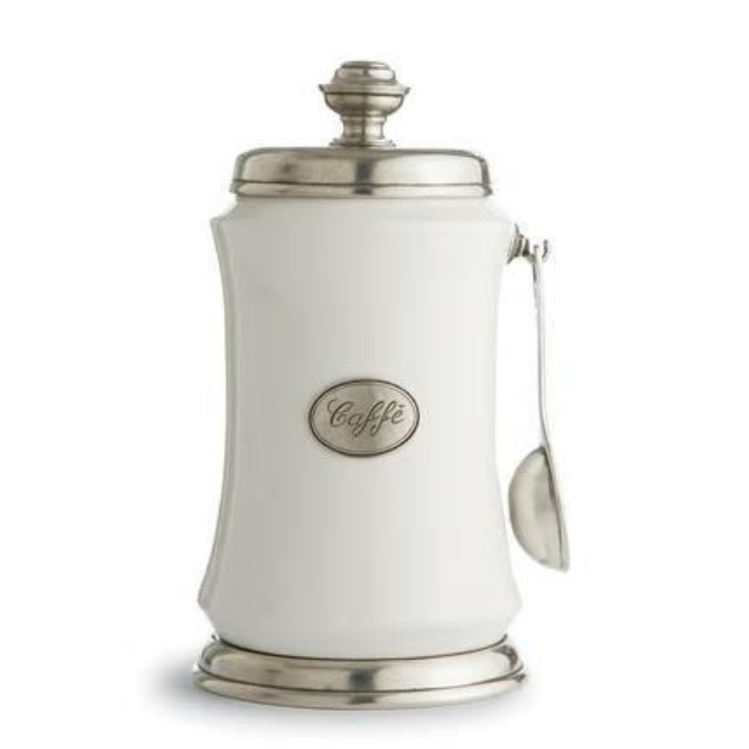 Tuscan Coffee Canister with Spoon