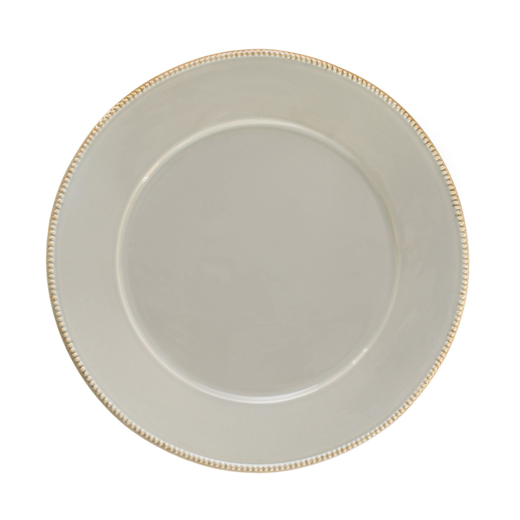 Luzia Round Charger Plate/Platter 13" Ash Grey