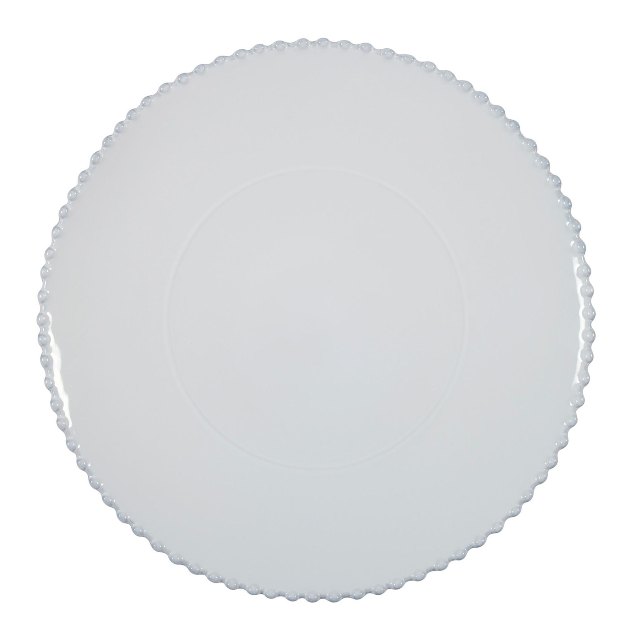 Pearl Charger Plate/Platter 13" White