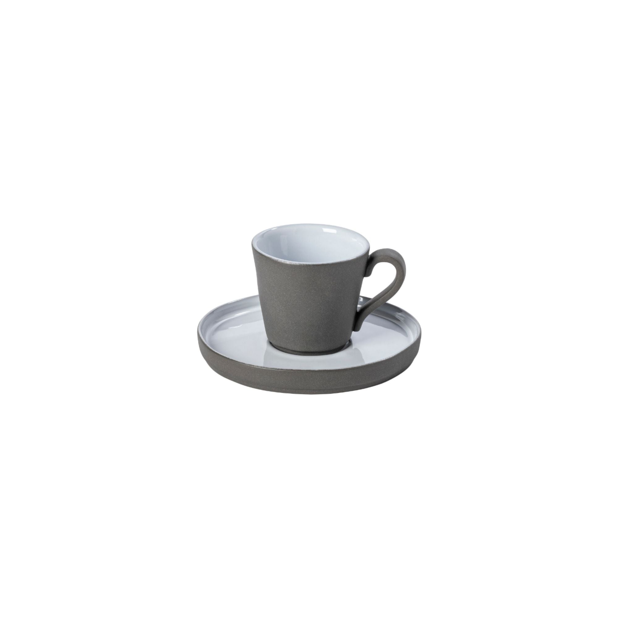 Lagoa Eco Gres Coffee Cup and Saucer 3 oz. White