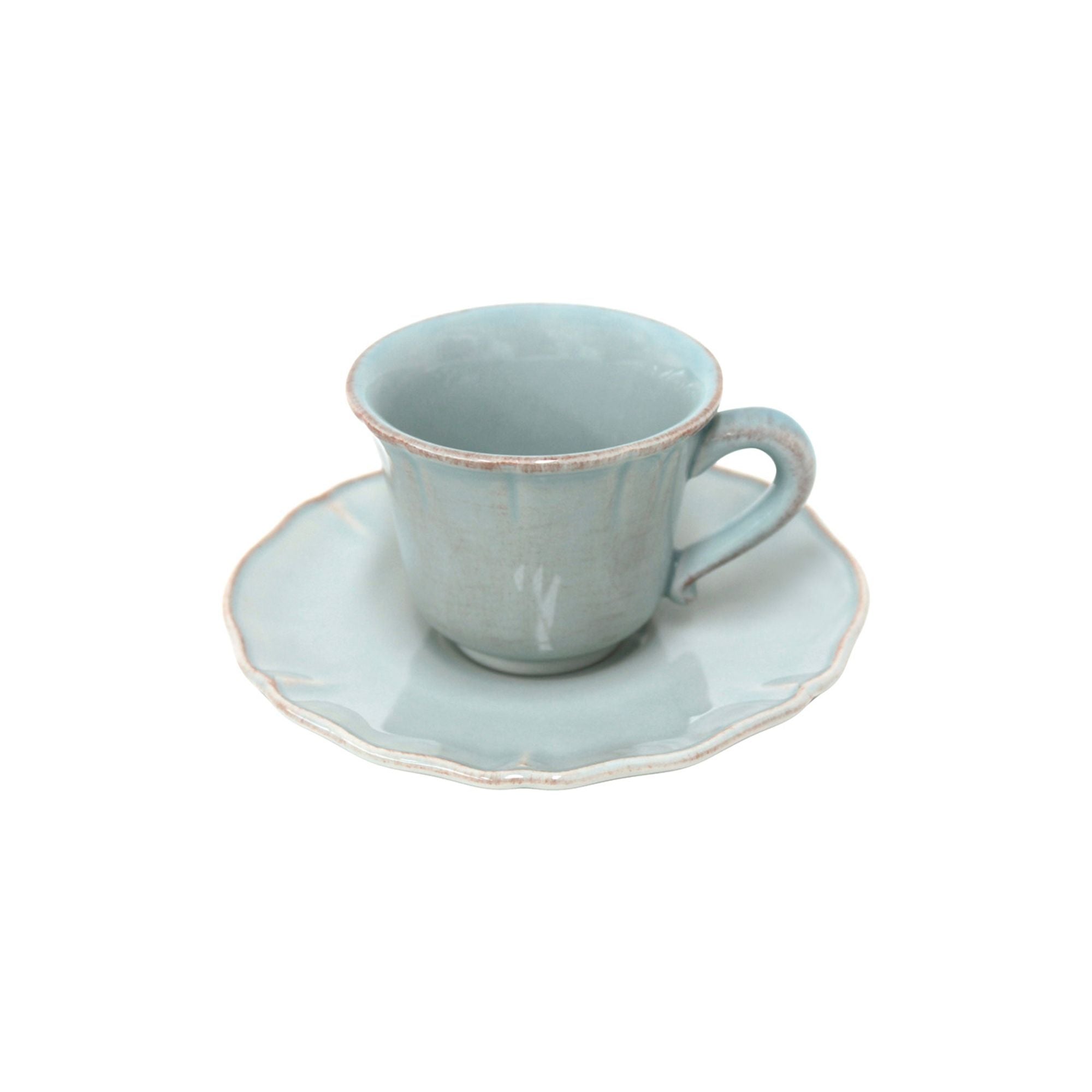 Alentejo Coffee Cup and Saucer 3 oz. Turquoise