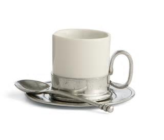 Tuscan Espresso Cup & Saucer with Spoon