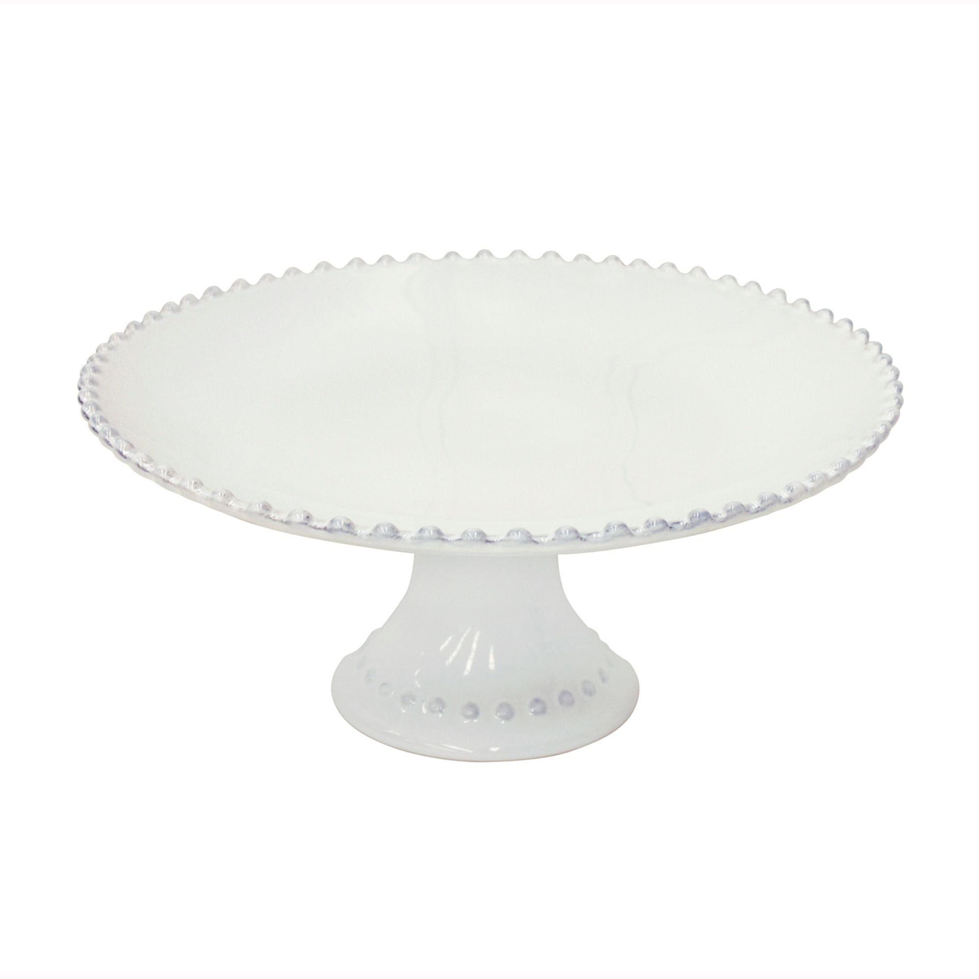 Pearl Footed Plate 11" White