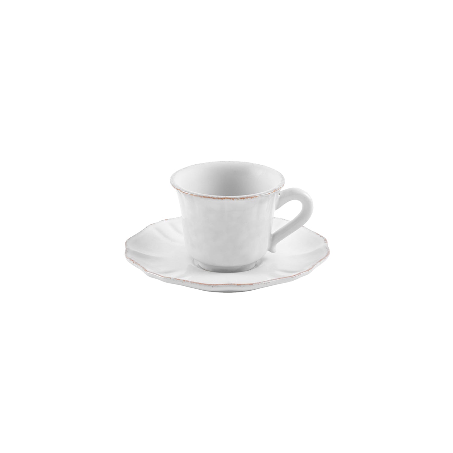 Impressions Coffee Cup and Saucer 3 oz. White