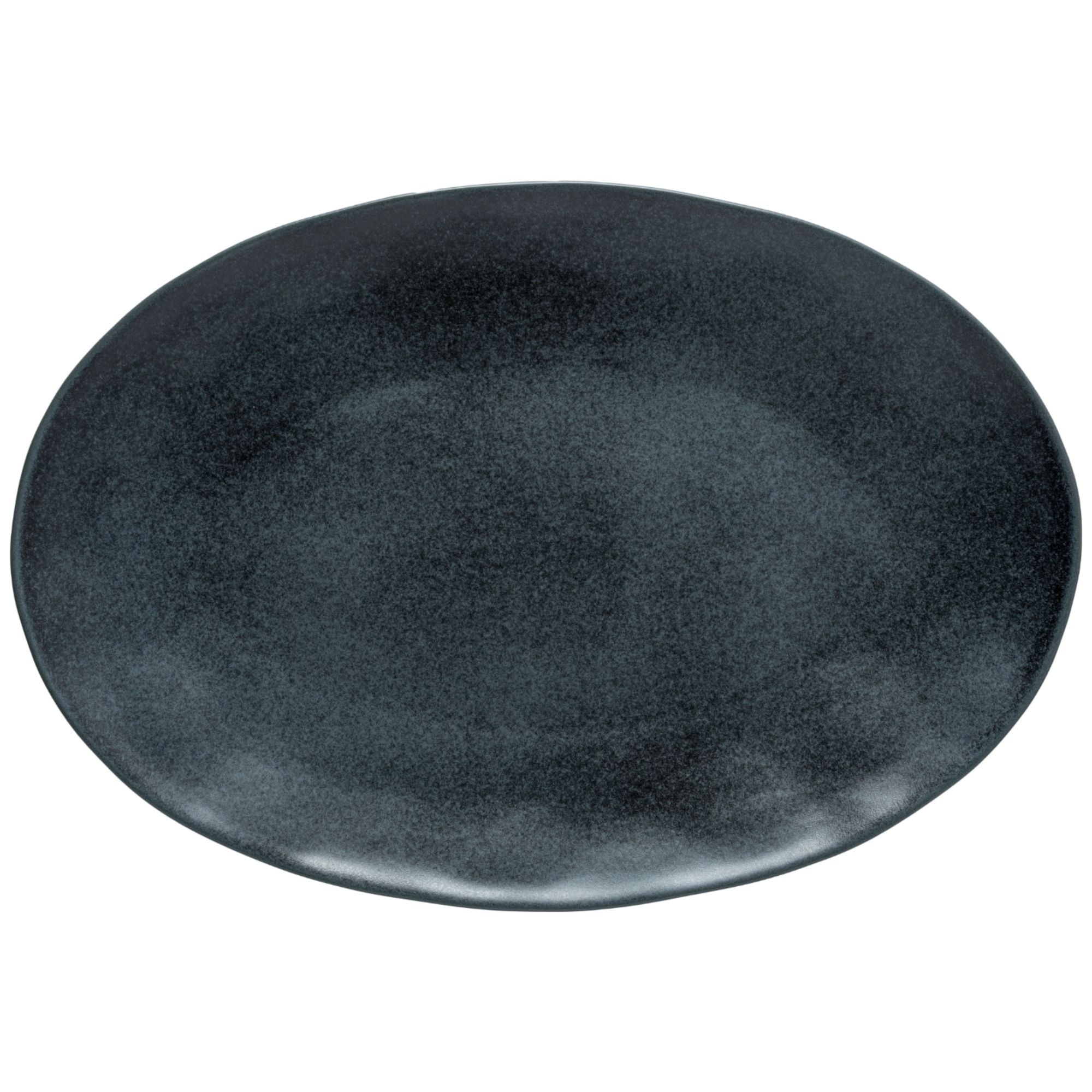 Livia Oval Platter 18" Matte Black