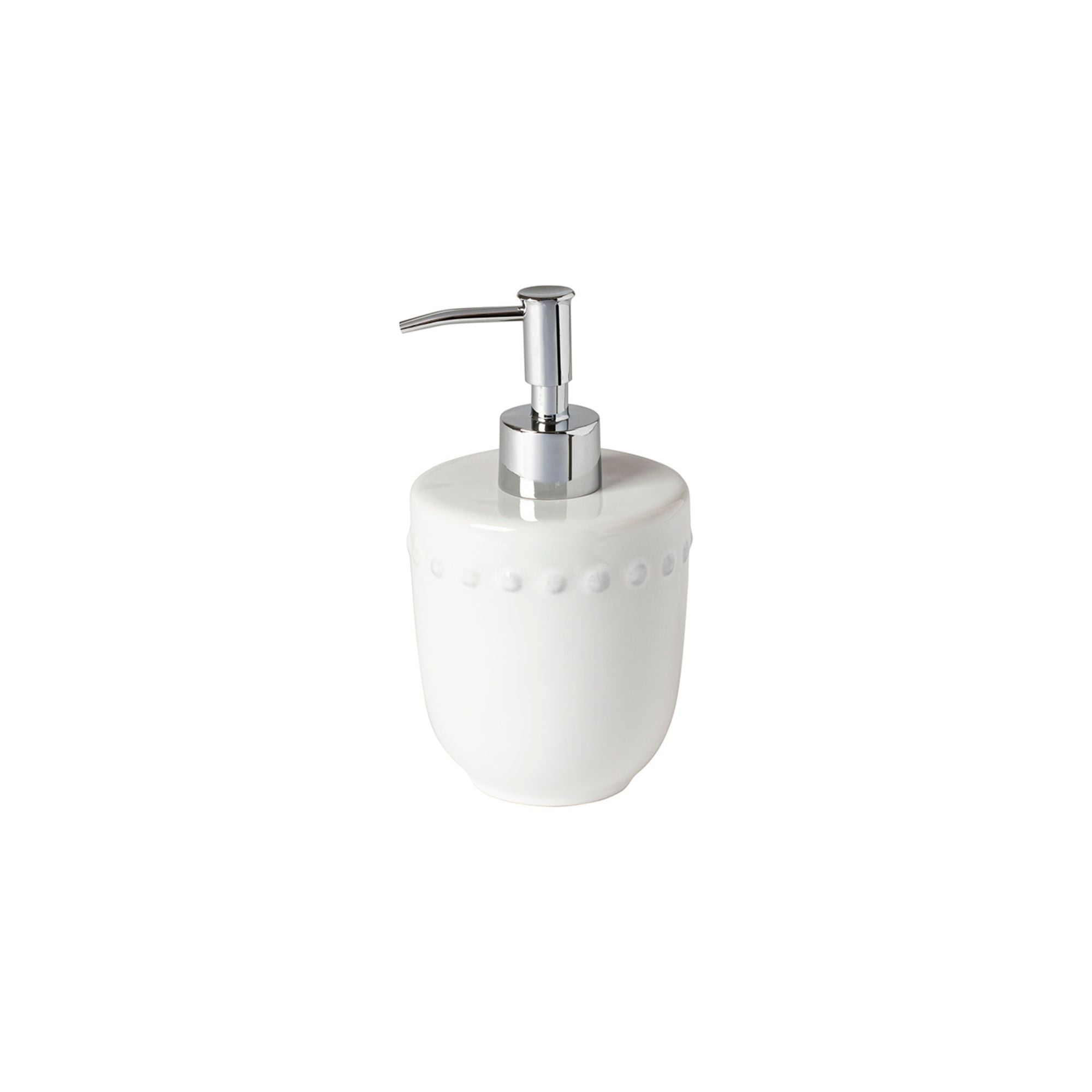 Pearl Bath Soap/Lotion Pump 4" White