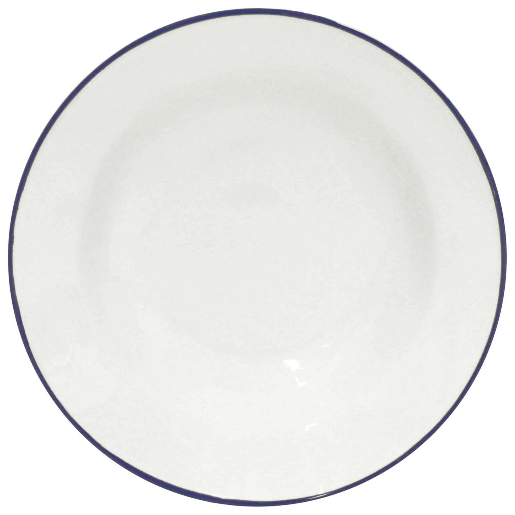 Beja Soup/Pasta Plate 8" White-Blue