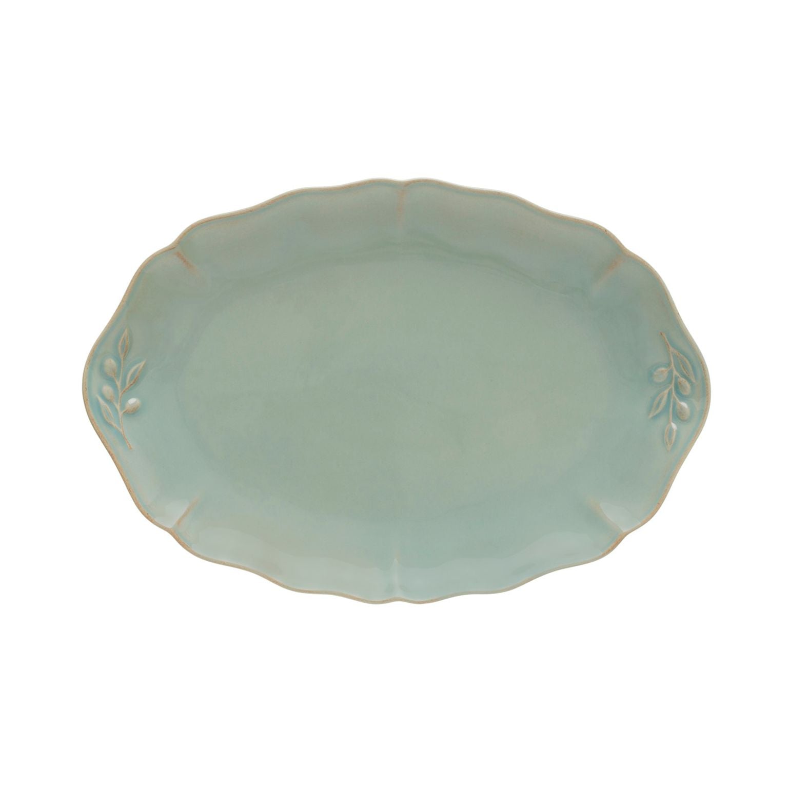 Alentejo Oval Platter 13" Turquoise