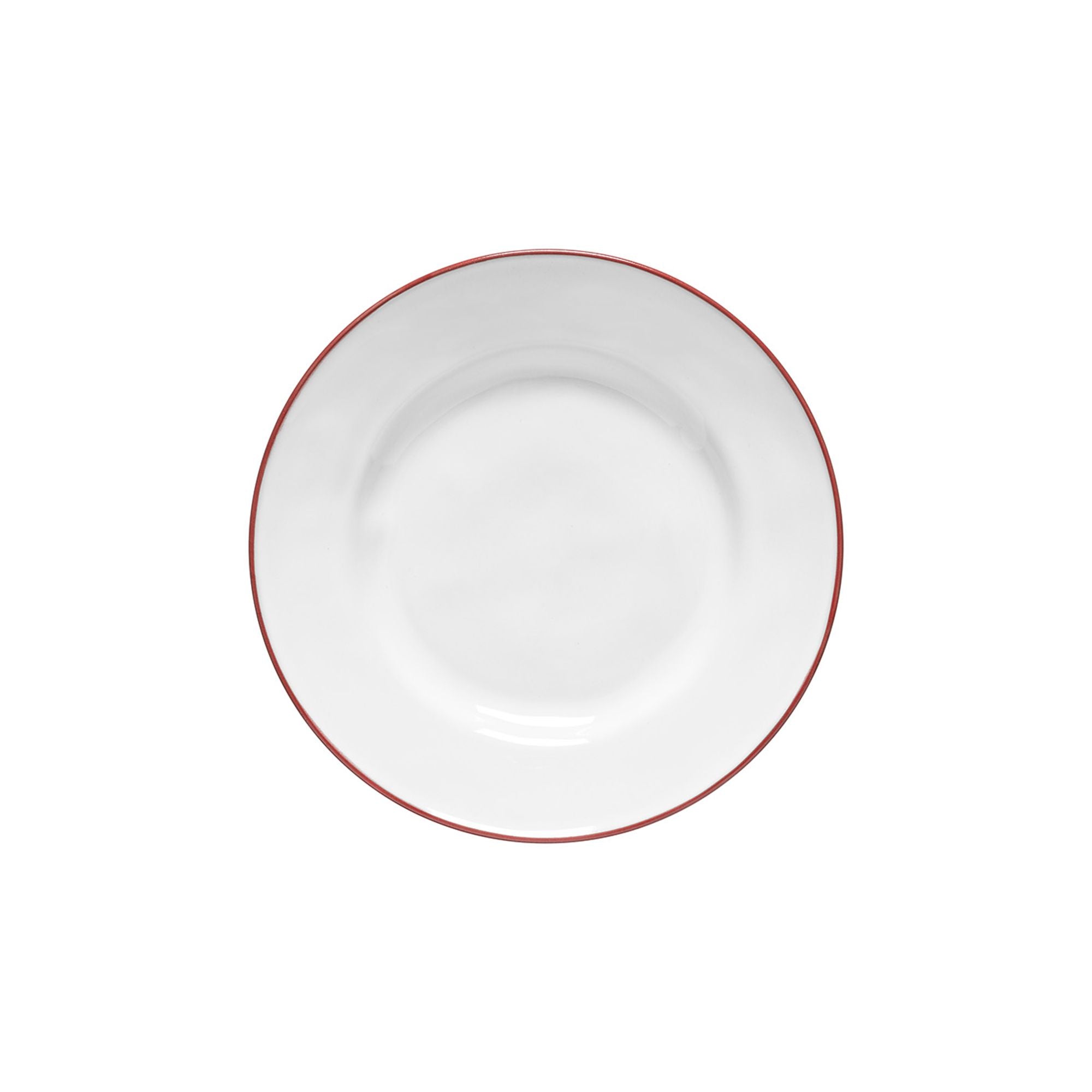 Beja Salad/Dessert Plate 9" White-Red