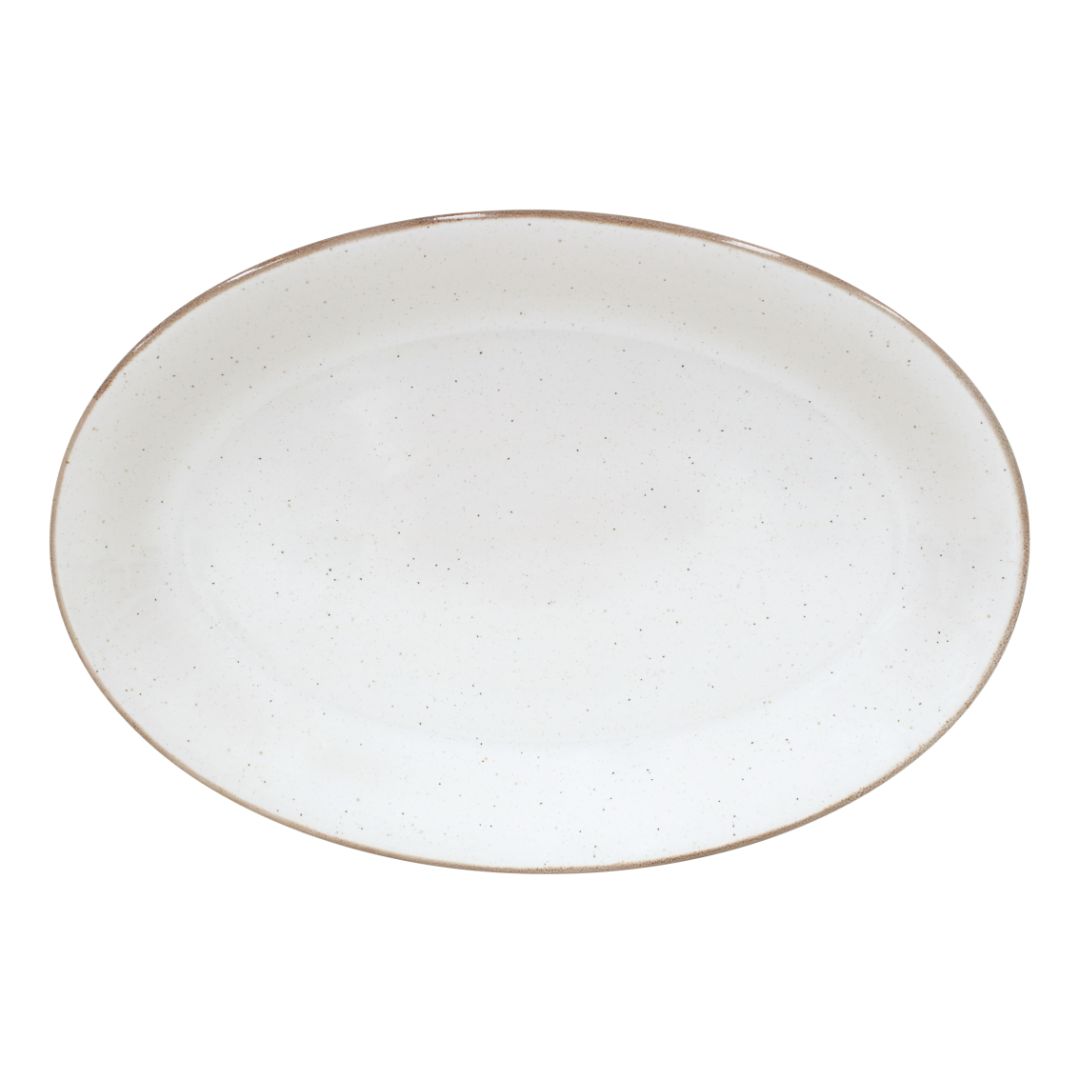 Sardegna Oval Platter 18" White