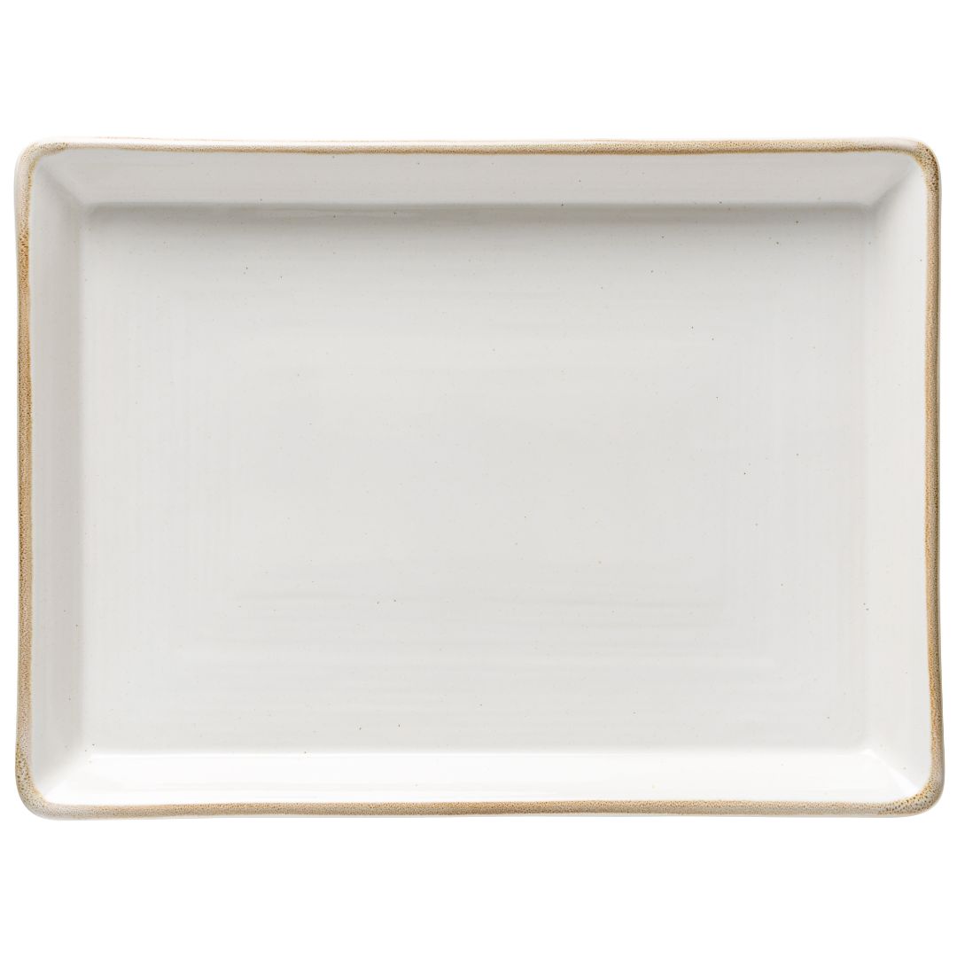 Sardegna Rect. Platter 18" White
