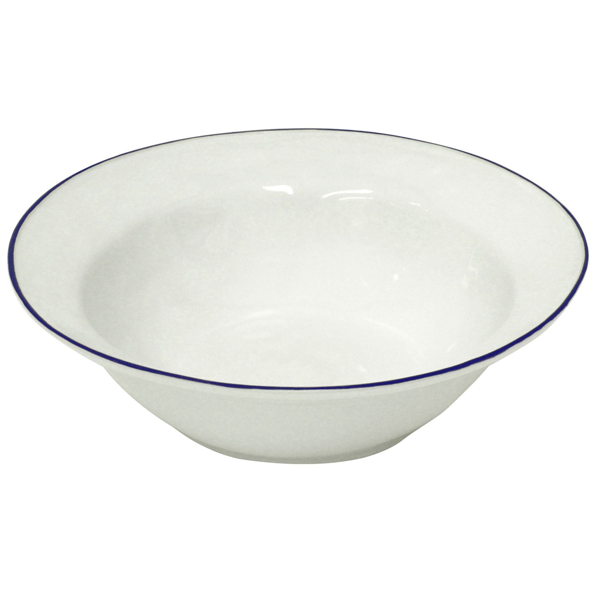 Beja Serving Bowl 12" White-Blue