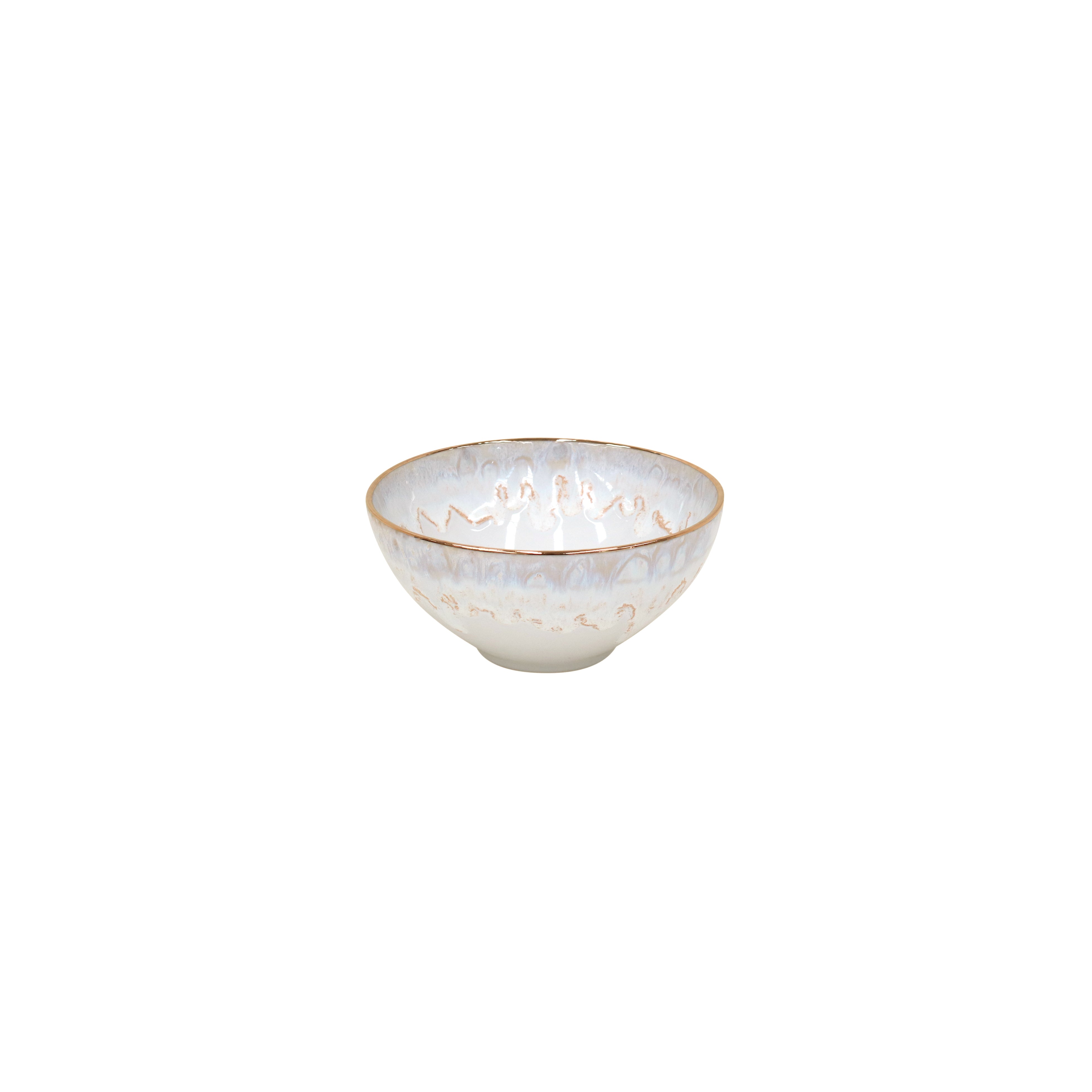 Taormina Soup/Cereal Bowl 6" White & Gold