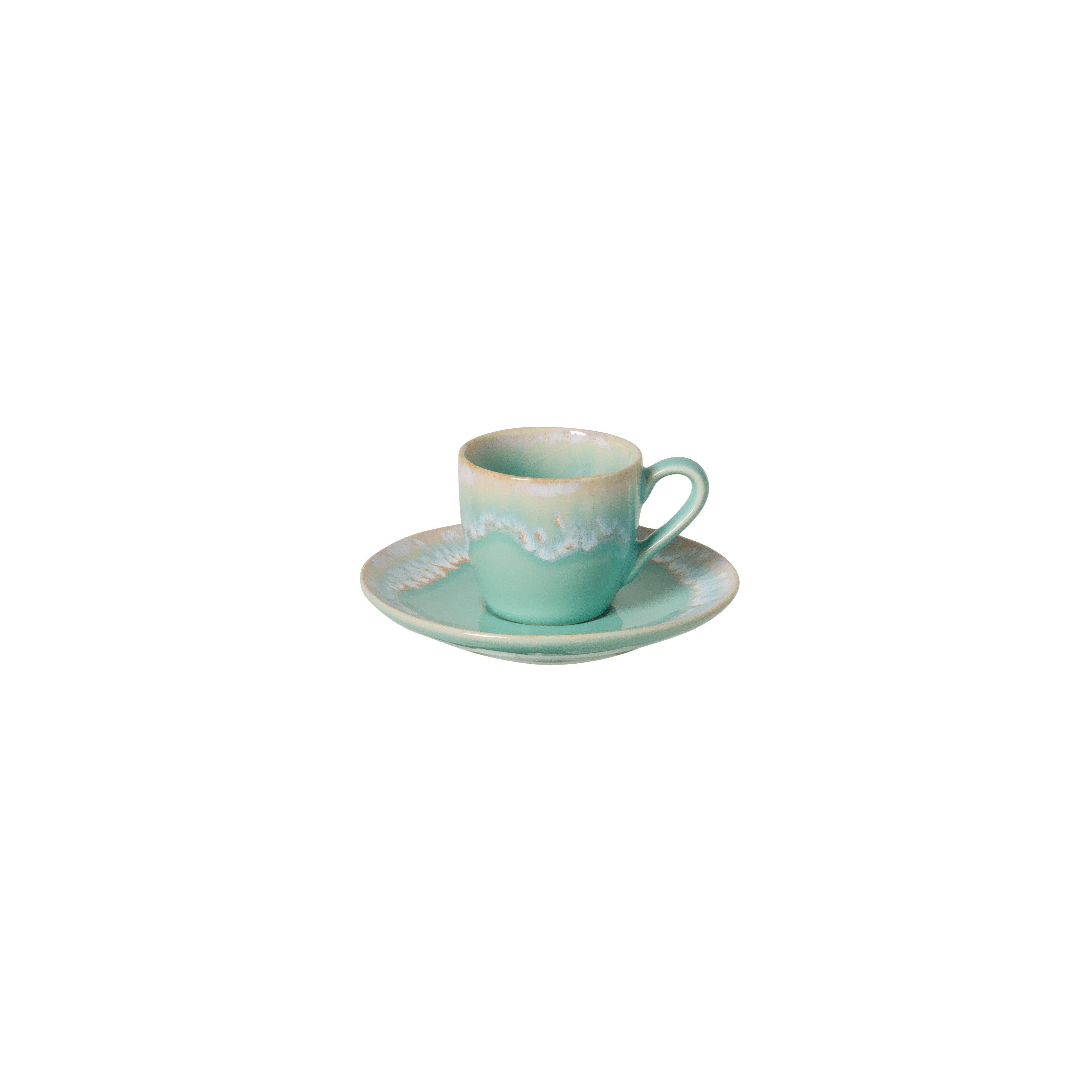 Taormina Coffee Cup and Saucer 3 oz. Aqua