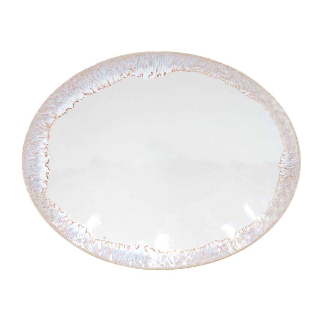 Taormina Oval Platter 16" White