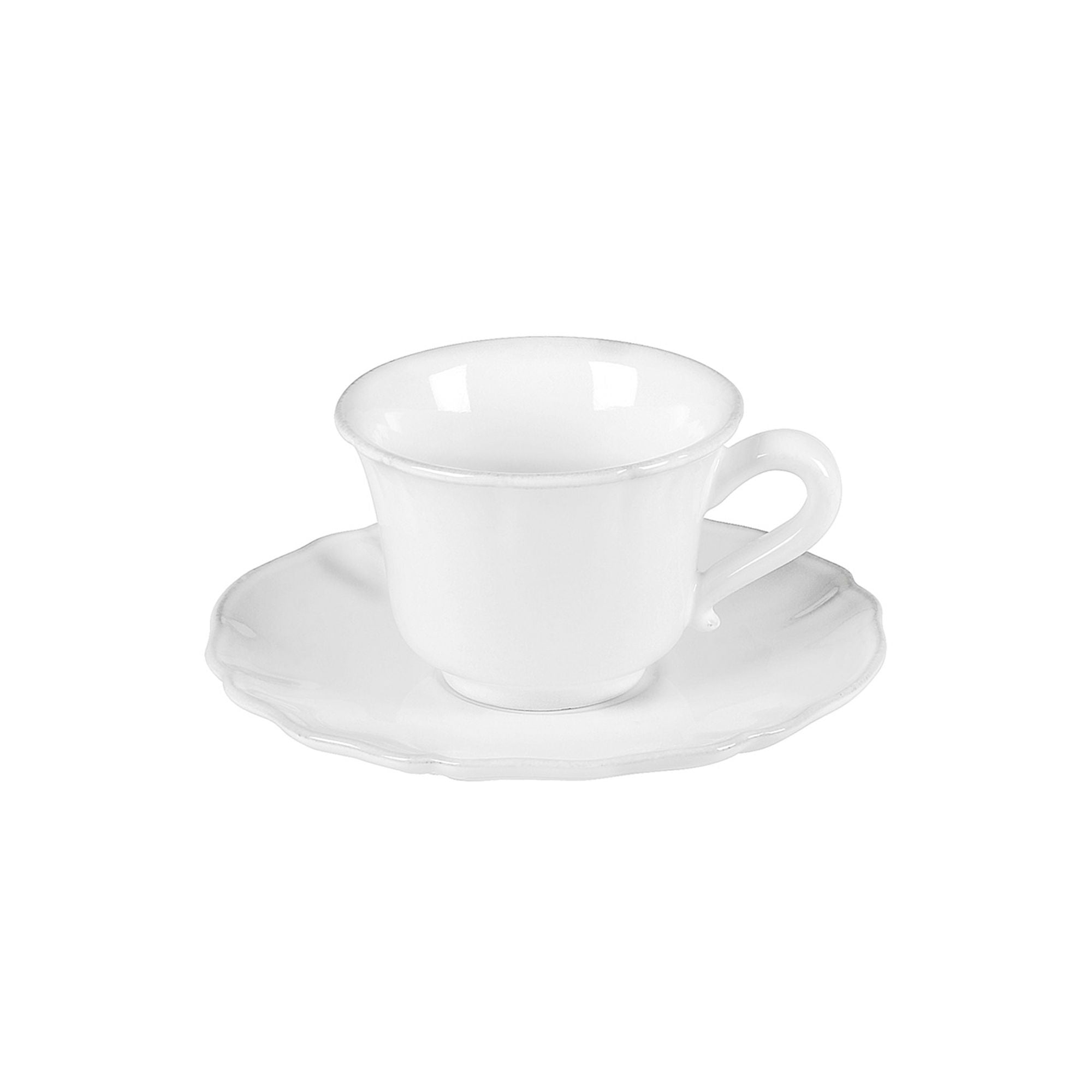 Alentejo Tea Cup and Saucer 7 oz. White