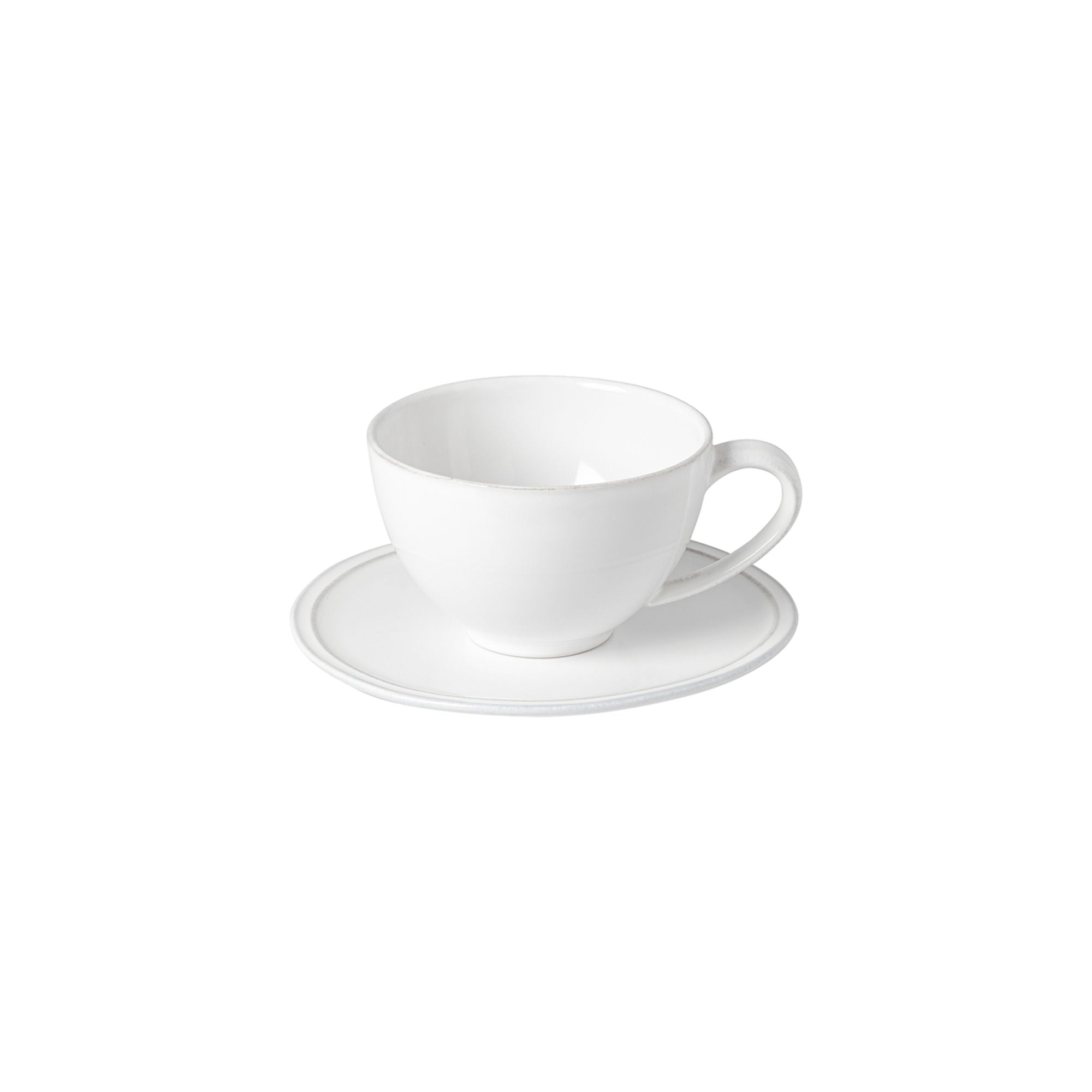 Friso Tea Cup and Saucer 9 oz. White